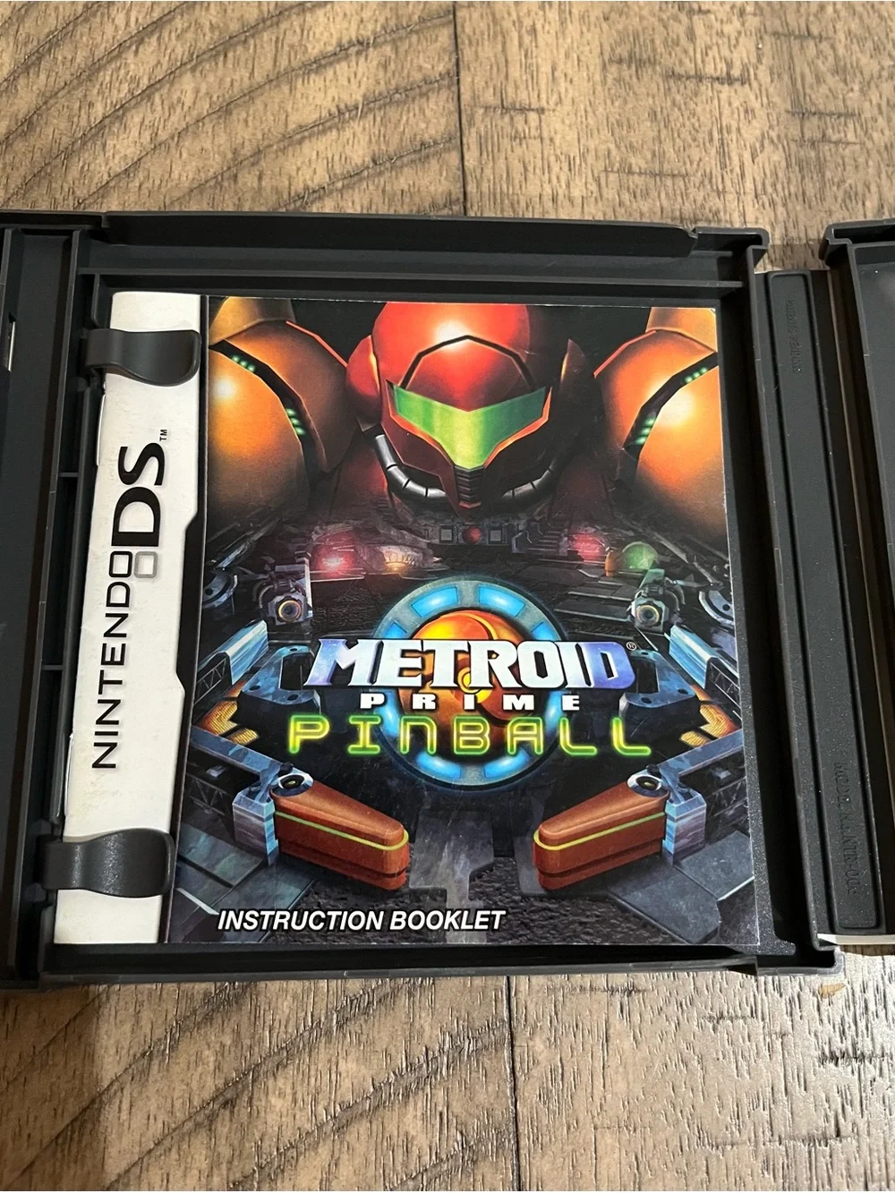 Nintendo DS 2005 Metroid Prime Pinball Complete w/ Rumble Pak & Manual Samus EUC